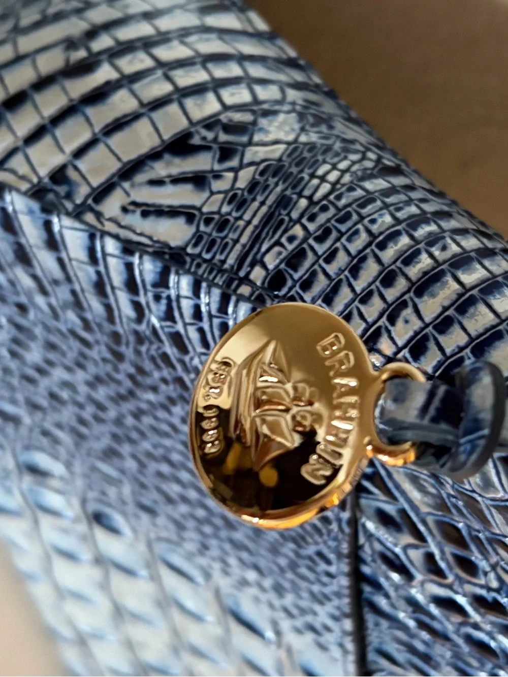 Brahmin Esme Shoulder Bag Coastal Blue Melbourne - Picture 5 of 8